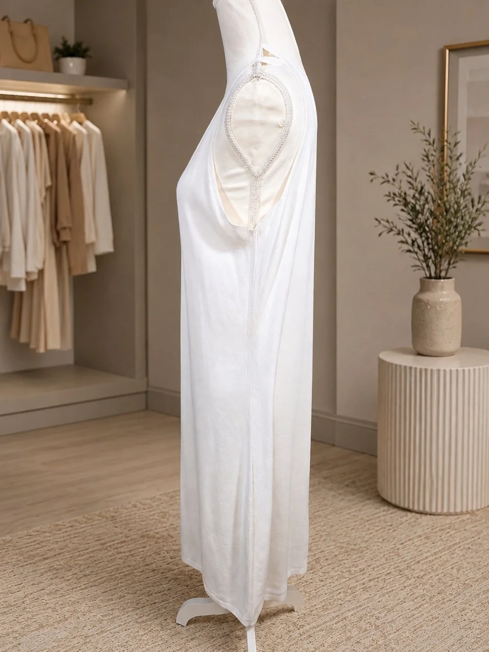 Tommy Bahama White V-Neck Sleeveless Beach Coverup Dress